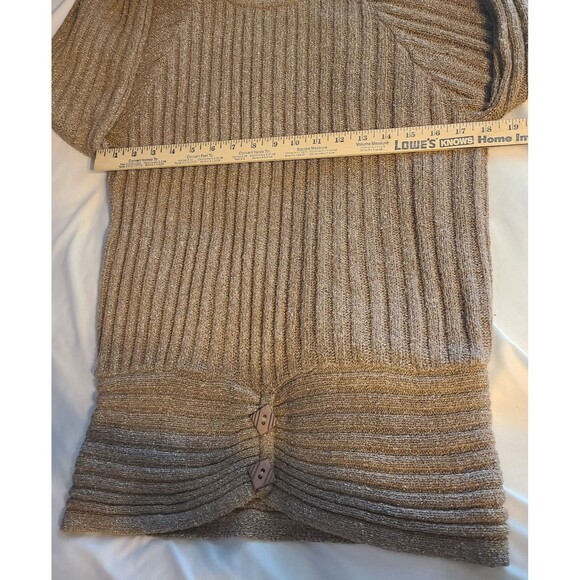 Vtg Raoul Women M Silk/Angora Rabbit Brown Knit Sweater Shoulder Pads Soft Cozy - Picture 10 of 12